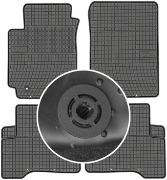 Suzuki Grand VItara II  CrossoVer od 2005-2014r. Dywaniki gumowe FROGUM 0601 + mocowania MAX-DYWANIK - Frogum