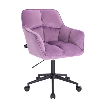 SVITA JERRY Krzesło biurowe z podłokietnikami Krzesło obrotowe z regulacją wysokości i kółkami Velvet Purple - SVITA