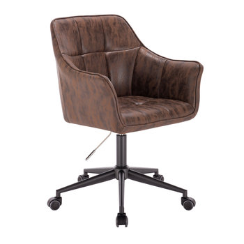 SVITA Krzesło biurowe Krzesło biurowe Krzesło obrotowe Krzesło obrotowe Faux Leather Brown - SVITA