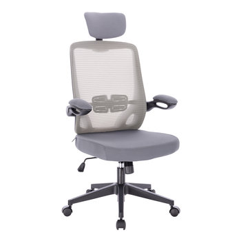 SVITA SAM Krzesło biurowe Ergonomiczne regulowane kółka Szary - SVITA