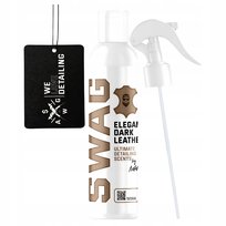 SWAG ELEGANT DARK LEATHER 150ml Luksusowy Zapach Skóry do Auta + Zawieszka
