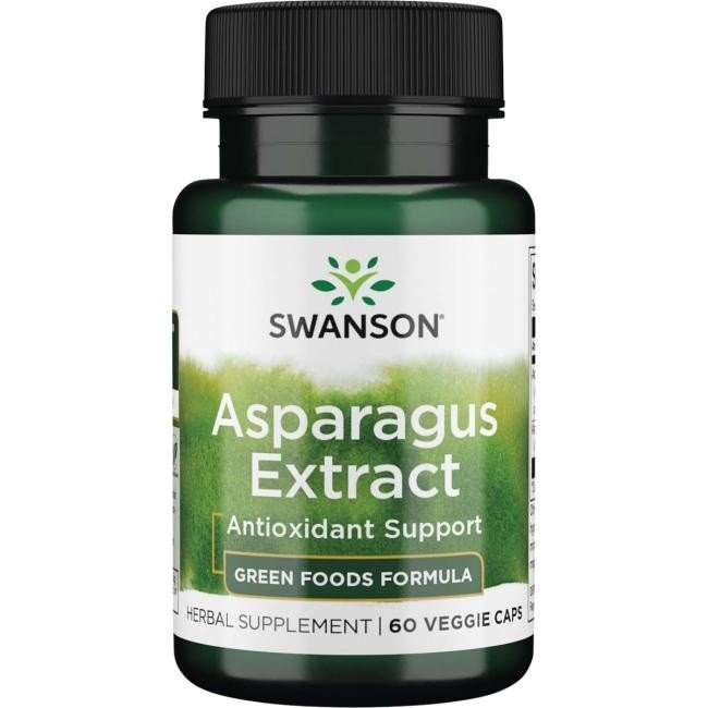 Фото - Вітаміни й мінерали Swanson, Asparagus Extract, Suplement diety, 60 kapsułek