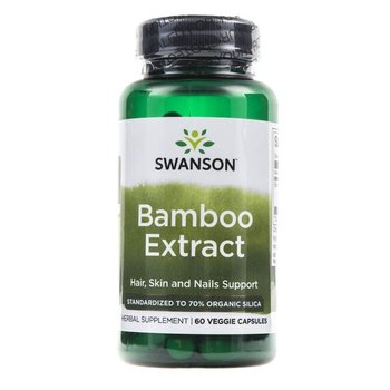 Swanson, Bamboo ekstrakt 300 mg, Suplement diety, 60 kaps. - Swanson