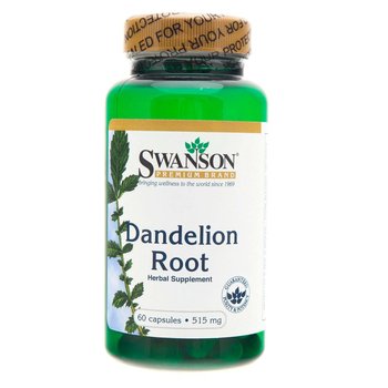 Swanson, Dandelion Root, 515 mg, Suplement diety, 60 kaps. - Swanson
