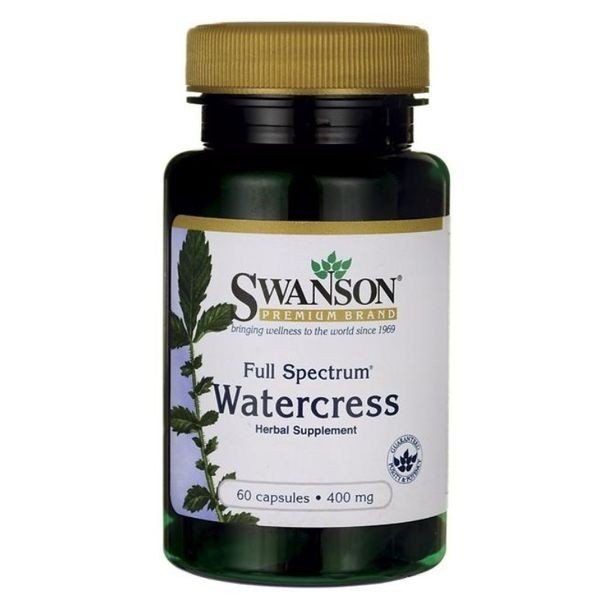 Фото - Вітаміни й мінерали Swanson , Full Spectrum Watercress, Suplement diety, 60 kapsułek 