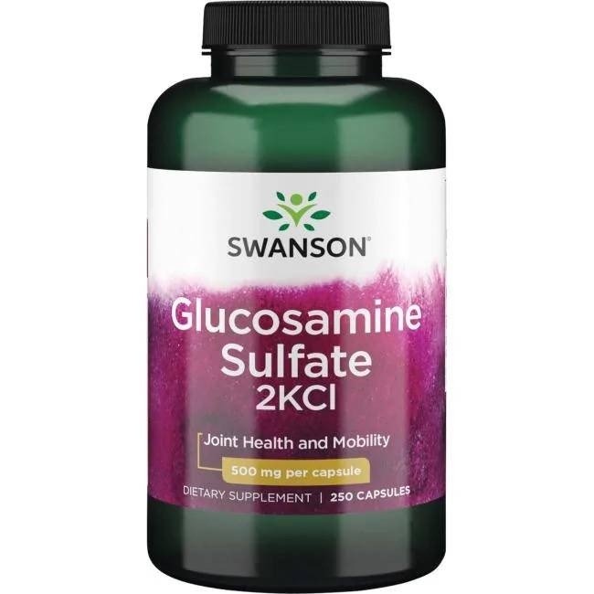 Фото - Вітаміни й мінерали Swanson Suplement diety, , Glukozamina 500 mg, 250 kaps. 
