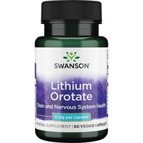 Swanson Orotan Litu 5 Mg - Suplement diety, 60 kaps. Swanson