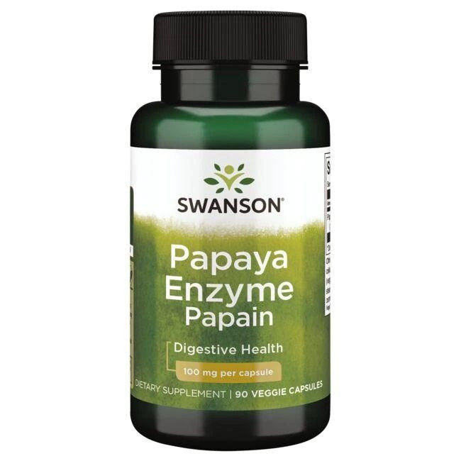 Zdjęcia - Witaminy i składniki mineralne Swanson , Papaya Enzyme Papain 100 Mg, 9 