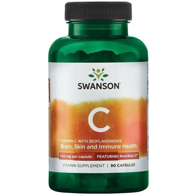 Фото - Вітаміни й мінерали Swanson , Pureway-C 500 Mg, Suplement diety, 90 kaps. 