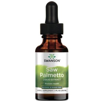 Swanson Saw Palmetto Liquid Extract Suplement diety, 29,6 ml - Swanson