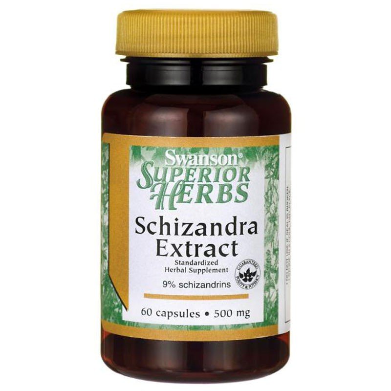 Фото - Вітаміни й мінерали Swanson Suplement diety,  Schizandra Extract 500Mg 60Caps 