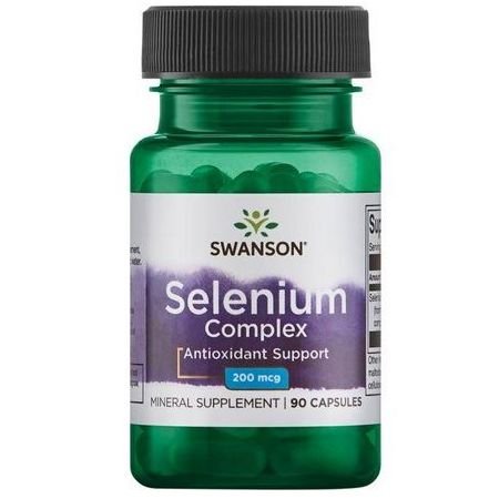 Zdjęcia - Witaminy i składniki mineralne Swanson Selenium Complex Selen 200 mg 90 kapusłek 