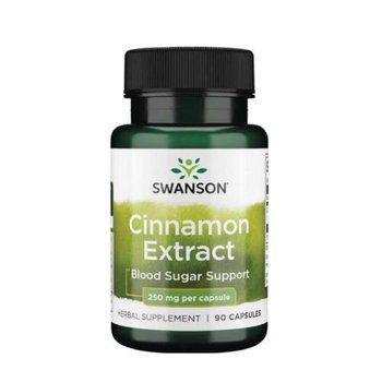 Swanson, suplement diety Cynamon Extract 250mg, 90 kapsułek - Swanson