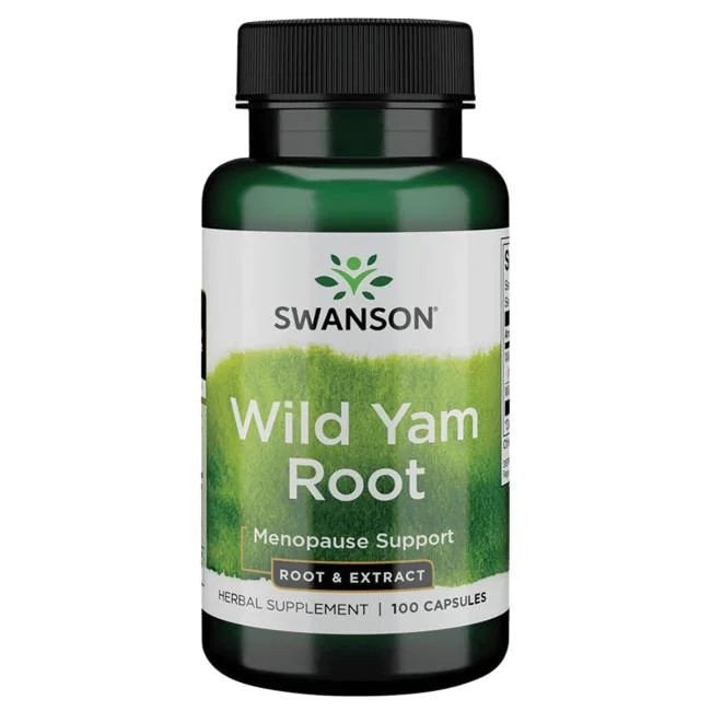 Фото - Вітаміни й мінерали Swanson, Wild Yam Root 500 Mg, Suplement diety, 100 kapsułek