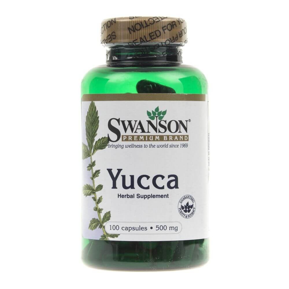 Фото - Вітаміни й мінерали Swanson , Yucca 500 mg, Suplement diety, 100 kaps. 