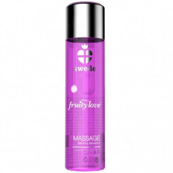 Swede, Swede Fruity Love Lubricant, Rozgrzewający żel do masażu Malina i Rabarbar, 120 ml - Swede