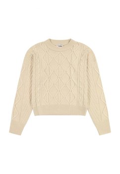 SWETER DAMSKI WRANGLER 112356472 WORN WHITE S - Wrangler