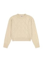 SWETER DAMSKI WRANGLER 112356472 WORN WHITE XS