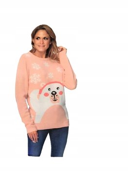 Sweter łososiowy świąteczny M - Inna marka