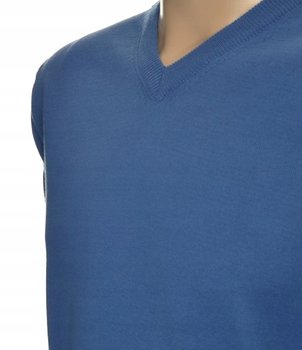 Sweter Męski W Szpic Z Kaszmiru I Wełny Merynosów Kaszmirowy M 204 - Giovane Ricco