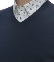 Sweter męski wełniany bez rękawów bezrękawnik pulower kamizelka męska M Selantino