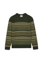 Sweter Męski Wrangler 112357294 Fairisle Sweater Verdant Green Xl Wrangler