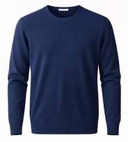 Sweter męski z kaszmiru i wełny merynosów M kaszmirowy merino atrament 108 Inna marka