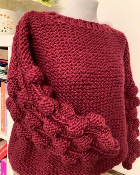 Sweter Raspberry Handmade - HappyCzapy