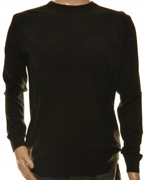 Sweter sweterek męski czarny z kaszmirem 2XL XXL
