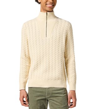 Sweter Wrangler HALF ZIP KNIT 112357290 Ecru XL - Wrangler