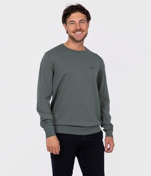Sweter z bawełny organicznej ANDY ORGANIC DARK FOREST-L - Lee Cooper