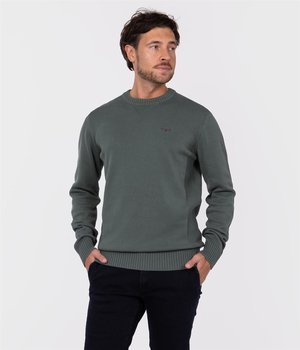 Sweter z bawełny organicznej BILL ORGANIC DARK FOREST-XL - Lee Cooper