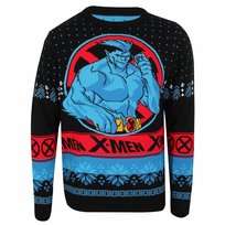 Sweter Z Dzianiny X-Men Unisex Dla Dorosłych Beast (S (52-55 Cm) / Różnokolorowy)