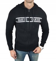 Sweter z kapturem Guess jeans X4BR03 Z27Y0, dzianina czarna - XXL