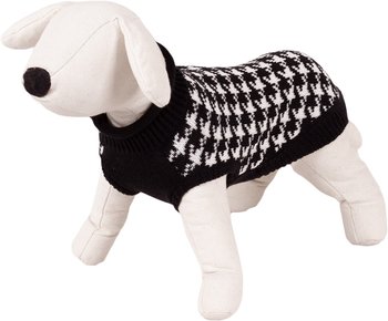 Sweterek dla psa Happet 380L czarno-biały L-35cm - Happet