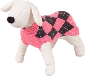 Sweterek dla psa Happet 460M romby róż M-25cm - Happet