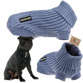 SWETEREK dla psa ubranko z warkoczem MOCNO rozciągliwy na jesień zimę (XL) - WesołyPupil