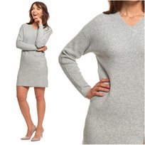 Sweterkowa SUKIENKA DAMSKA MINI Ciepła Elegancka Wygodna MORAJ 3XL