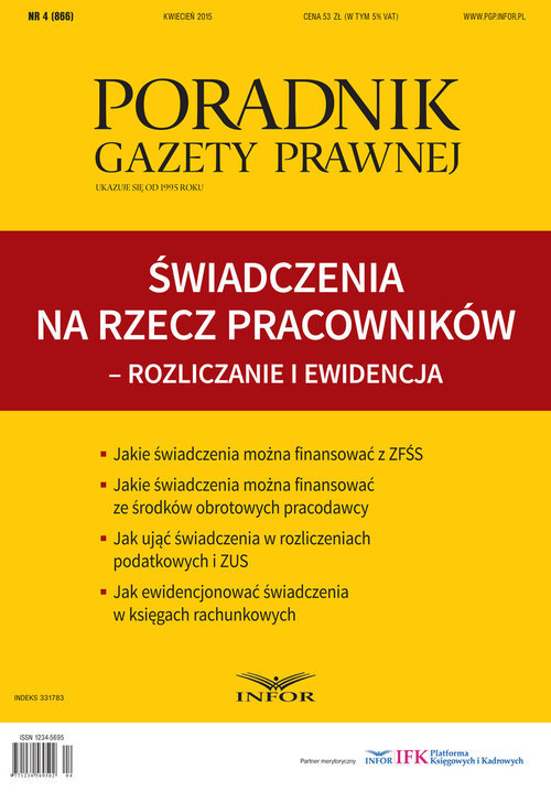 Świadczenia Na Rzecz Pracowników. Rozliczanie I Ewidencja - Opracowanie ...