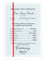 Świadectwo dla nauczyciela A4 plakat do druku Deco-Online