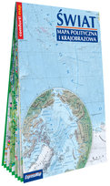 Świat. Mapa polityczna i krajobrazowa laminowana mapa XXL 1:31 000 000