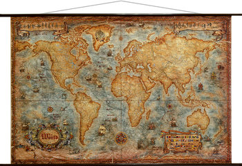Świat. Mapa ścienna stylizowana 1:33 000 000, Ray&Co - Opracowanie zbiorowe