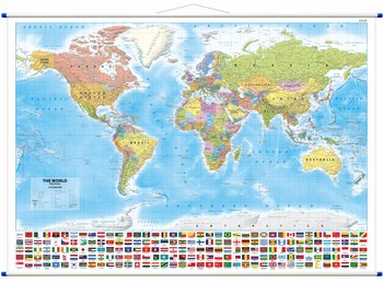 Świat polityczny - mapa ścienna wersja angielska, 1:42 000 000 - Opracowanie zbiorowe