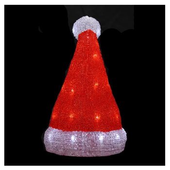 Świąteczna czapka świecąca 30 diodami LED - Inna marka