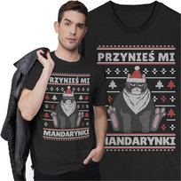Świąteczna Koszulka Prezent na Święta z Kotem Świąteczny Sweter Kot Inna marka