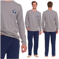 Świąteczna Piżama Męska Delikatny Wzór Prezent Święta Mikołajki Moraj XXL