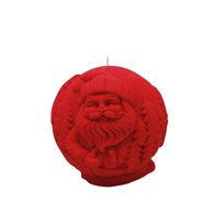 Świąteczna świeca sojowa Bombka Święty Mikołaj 196g Christmas Home czerwona