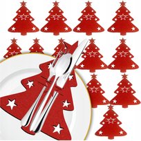 Świąteczne ETUI NA SZTUĆCE POKROWIEC 12 sztuk PODKŁADKA DEKORACJA NA STÓŁ