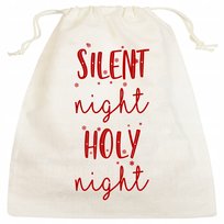 ŚWIĄTECZNE OPAKOWANIE PREZENTOWE 25x28 cm WORECZEK BAWEŁNIANY NA PREZENT