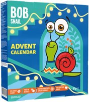 ŚWIĄTECZNY kalendarz adwentowy z ZABAWKAMI (figurki) Bob Snail 135 g | ZDROWE PRZEKĄSKI od ŚLIMAKA na PREZENT